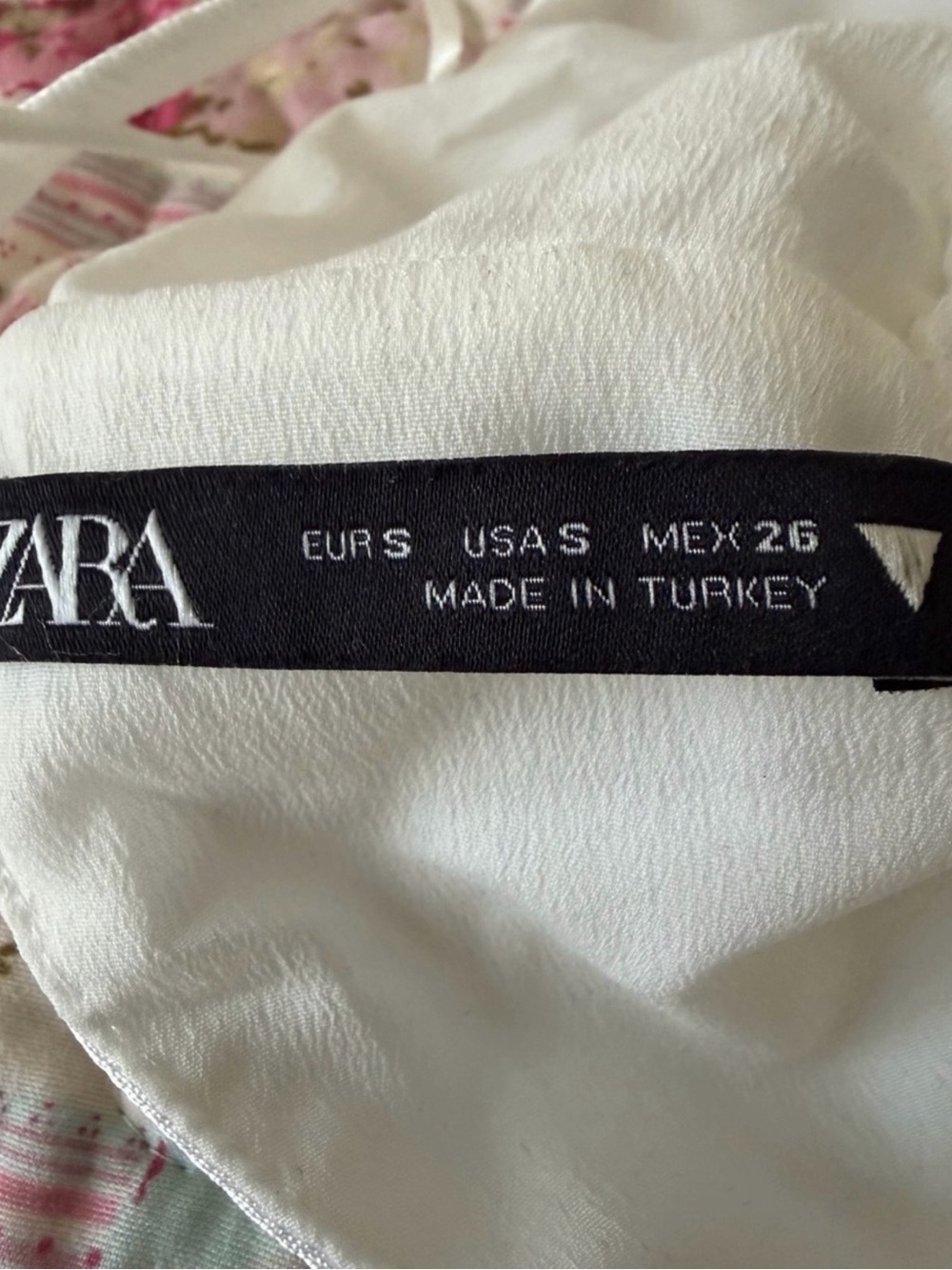 Zara White Ruched Drawstring Crop Top - Picture 2 of 5